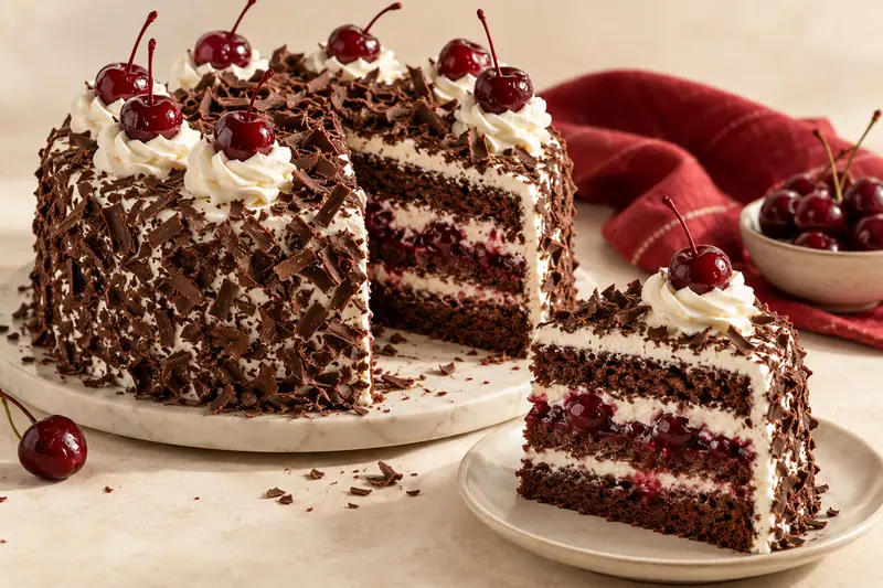 Black Forest: cokelat & ceri