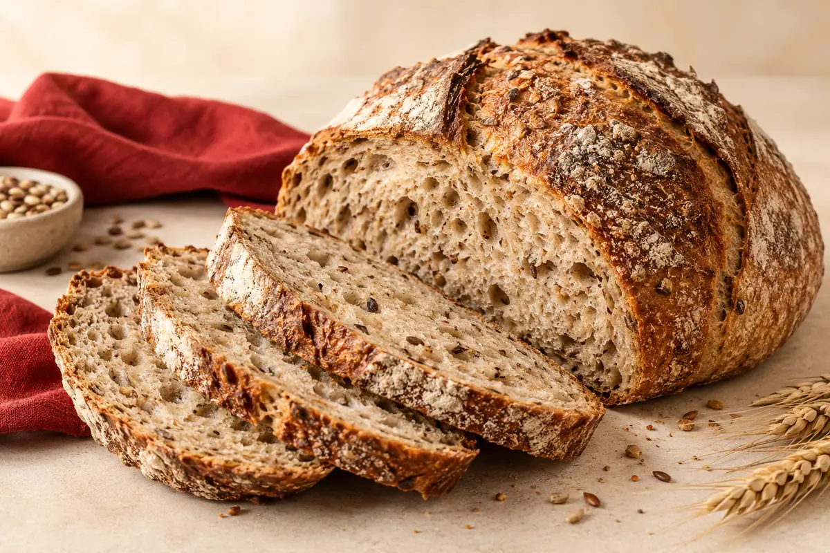 Wholegrain Sourdough: fermentasi & biji utuh